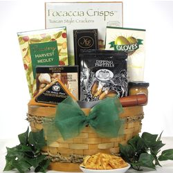 Savory Cheese & Snack Sampler Gift Basket