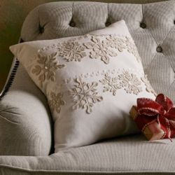 Shimmering Snowflake Pillow