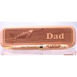 Engraved Wood Pen and Box for Dad