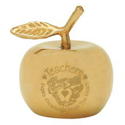 Solid Brass Gold Apple Bell