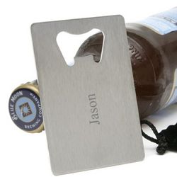 Engraved Credit Card Bottle Opener