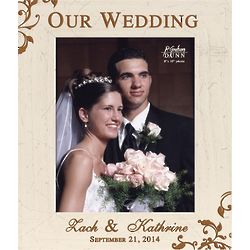 Our Wedding Personalized Wood Picture Frame