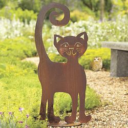 That Cat Steel Garden Sculpture