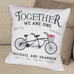 Together We are One Personalized Throw Pillow
