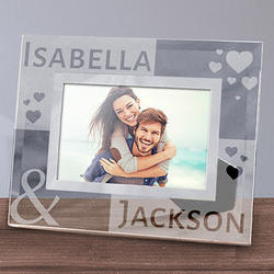 Loving You Personalized Glass Photo Frame