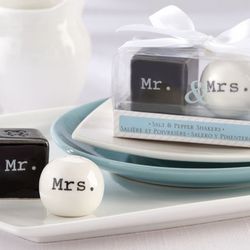 Mr. and Mrs. Ceramic Salt and Pepper Shakers