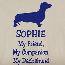 Personalized My Friend My Companion Dachshund Shirt