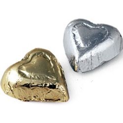 1 Pound Foiled Chocolate Hearts