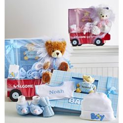 Hello Baby! Wagon, Teddy Bear, and Book Gift Set