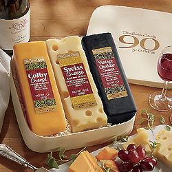 90th Anniversary Swiss Colony Cheese Gift Box