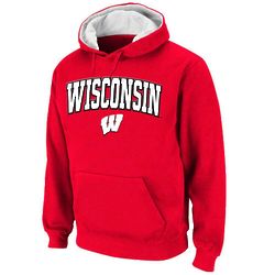 Men's University of Wisconsin Hooded Sweatshirt in Red