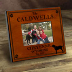 Personalized Cabin Style Labrador Picture Frame