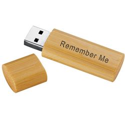 8GB PErsonalized USB Bamboo Flash Drive