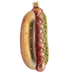 Personalized Hot Dog Christmas Ornament