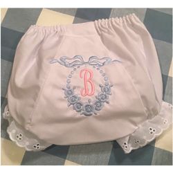 Personalized Floral Heirloom Bloomers