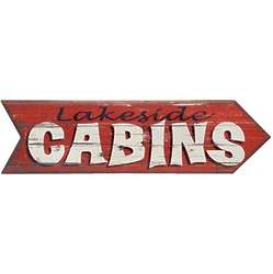 Personalized 24" Arrow Cabin Sign