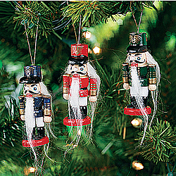 Wooden Nutcracker Ornaments