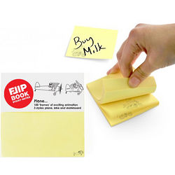 Airplane Flip Book Sticky Notes