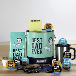 Best Dad Ever Coffee Gift Bucket