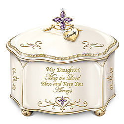Daughter, May the Lord Bless You Personalized Music Box