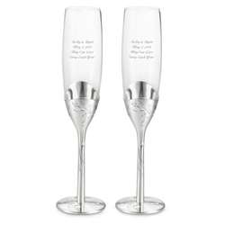 Leaves and Vines Champagne Flutes Set
