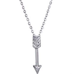 Hunger Games Inspired Sterling Silver Arrow Pendant Necklace
