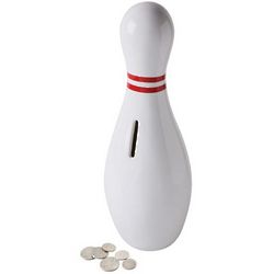 Ceramic Bowling Pin Bank