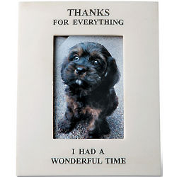 Thanks for Everything Faux Marble Pet Picture Frame