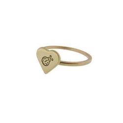 Personalized Gold Heart Ring