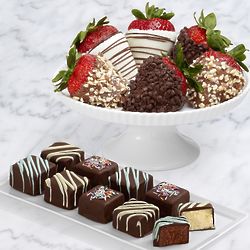 9 Birthday Cheesecake Bites & Half Dozen Fancy Strawberries