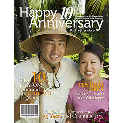 10th Anniversary Personalized Magazine Cover