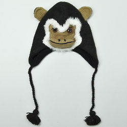 Monkey Face Knit Hat
