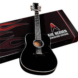 Hal Leonard Classic Black Acoustic Miniature Guitar Replica