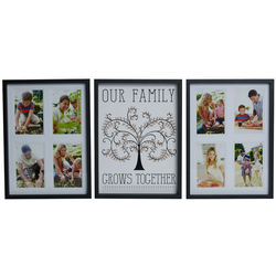 3-Piece Our Family Grows Together Collage Picture Frame
