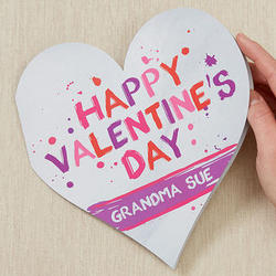 Valentine's Day Love Personalized Heart Greeting Card