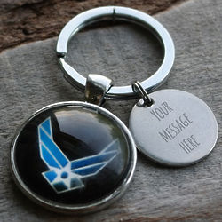 Air Force Personalized Stainless Steel Key Chain
