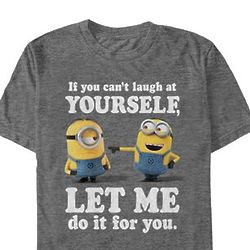 Laugh At Yourself Minions Adult Tee