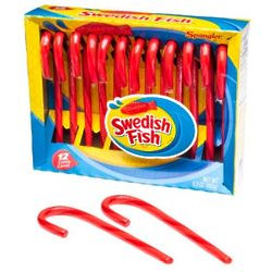 Swedish Fish Flavored Candy Canes