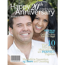 20th Anniversary Personalized Magazine Cover