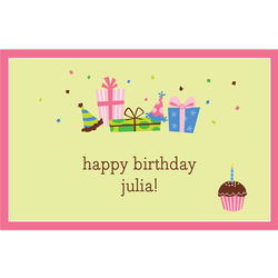 Birthday Theme Lime Disposable Placemats