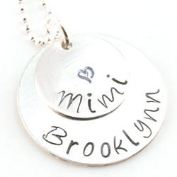 Little Heart Personalized Hand Stamped Necklace