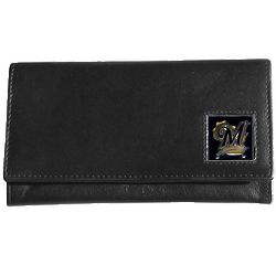 Woman's Milwaukee Brewers Leather Wallet