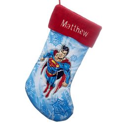 Superman Personalized Christmas Stocking