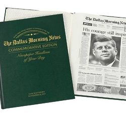 Personalized Dallas Morning Times Birthday Newspaper Book