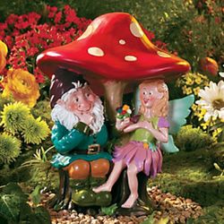 Garden Friends Gnome and Fairy Statue