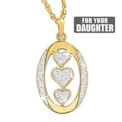 My Daughter I Love You Diamond Pendant