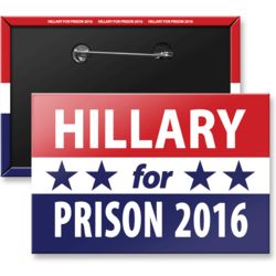 2 Hillary for Prison Buttons