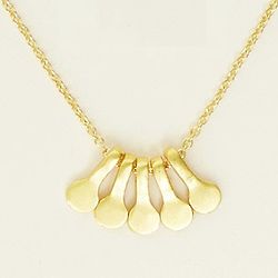 Simplicity Is About Subtracting 22kt Gold Vermeil Necklace