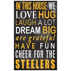 In This House We Cheer NFL Wall Plaque