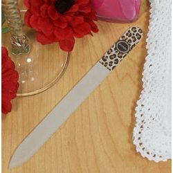 Personalized Leopard Print Nail File